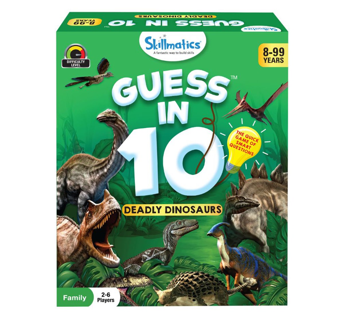 Skillmatics Guess in 10 Deadly Dinosaurs Paper card game Multicolor 3Y+