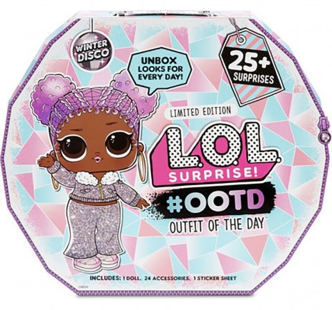 Lol Surprise Ootd (Outfit of The Day) Winter Disco 25+ Surprises, Collectible Dolls for age 3Y+ (Assorted)