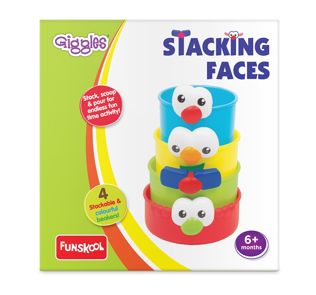Giggles Stacking Faces  Activity Toys for Kids age 3Y+ 