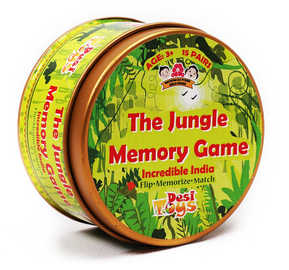 Desi Toys Jungle Memory Card Game for Kids age 3Y+ - 1.27 Cm (Green)