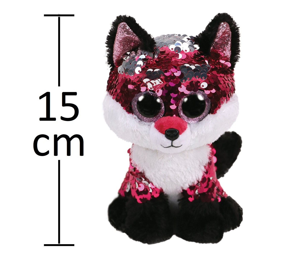 Ty JEWEL - Jewel Fox Regular Flippables Quirky Soft Toys for Kids age 3Y+ - 15 Cm 