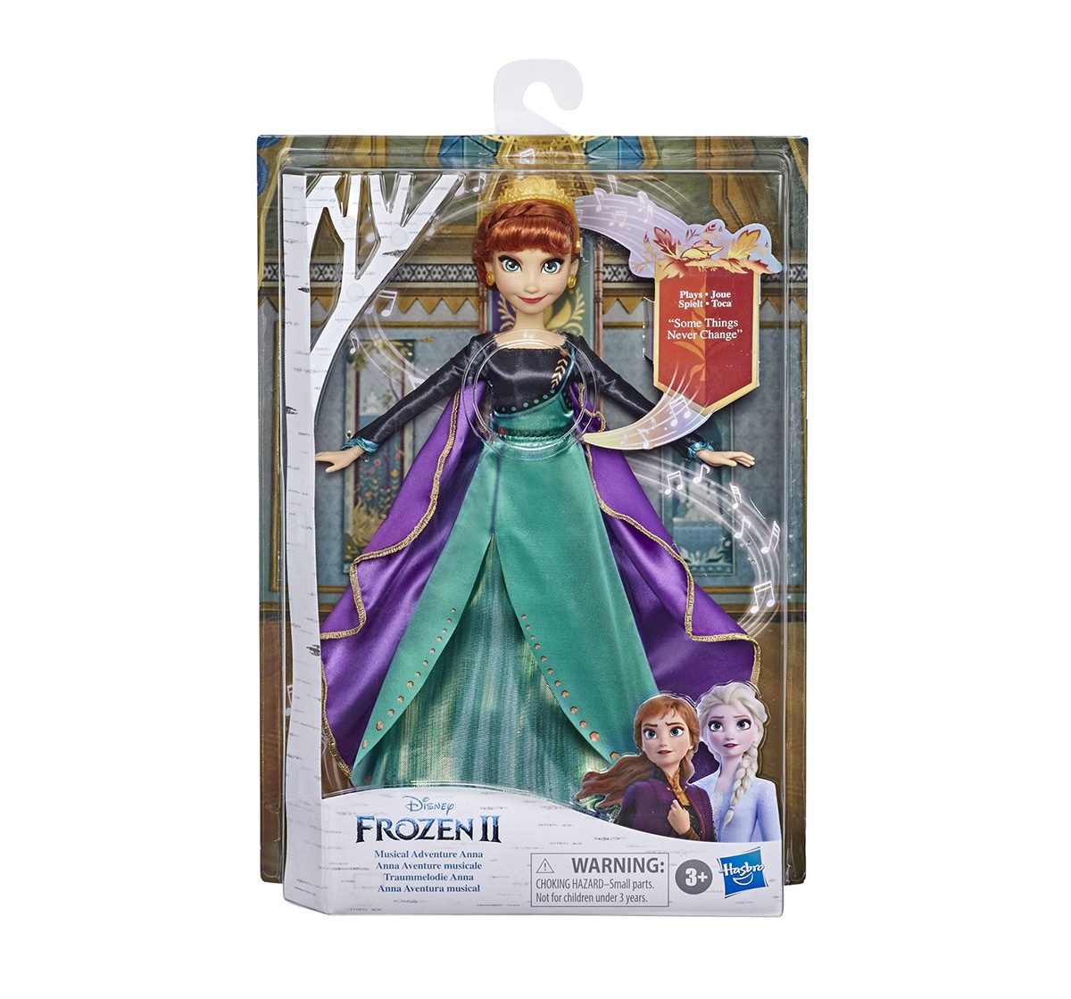 Disney Frozen Musical Adventure Anna Singing Doll, Sings "Some Things Never Change" Song from Disney's Frozen 2 Movie, Anna Toy for Kids  Dolls & Accessories for age 3Y+ 