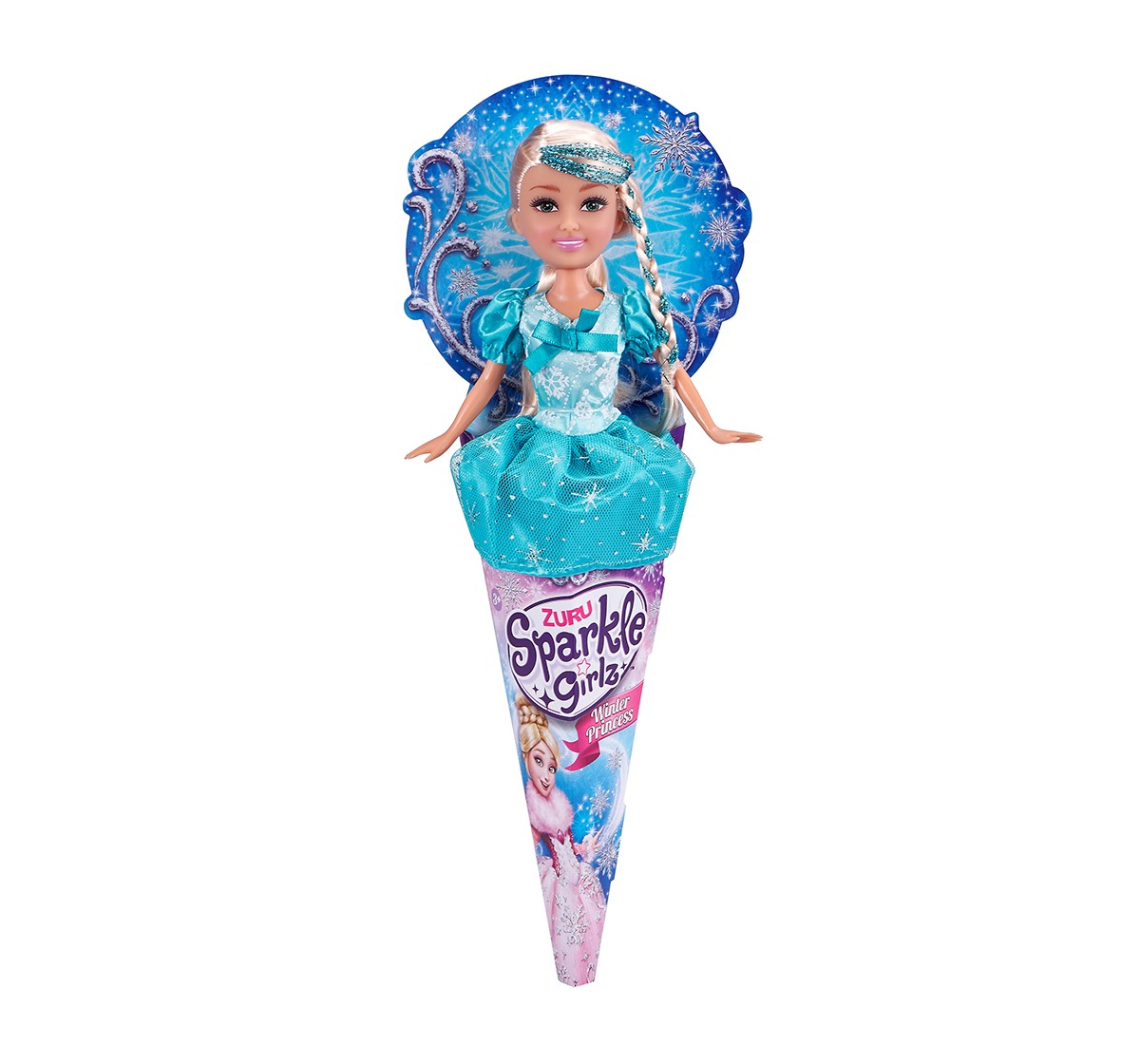 Sparkle Girlz Winter Princess Cone Dolls & Accessories for age 3Y+ 