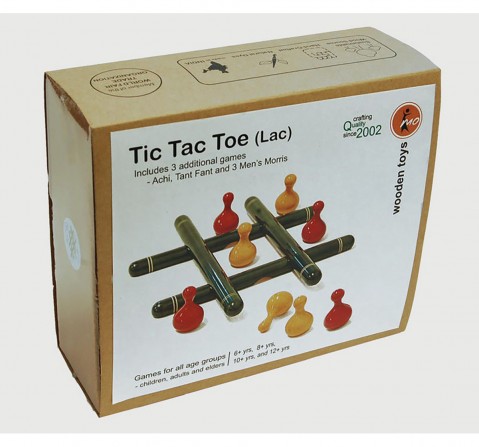 Fairkraft Creations Handmade Wooden Tic Tac Toe Toy Wooden Toys for Kids age 5Y+ 