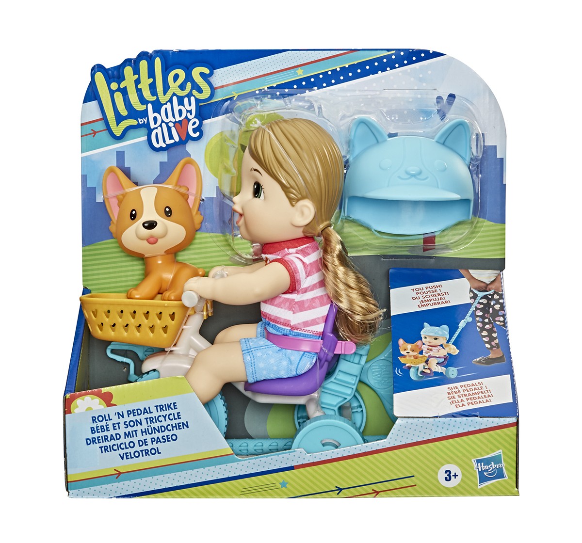 Baby Alive Littles, Roll ‘n Pedal Trike, Doll and Tricycle, 5 Accessories, Toy for Kids 3 Years Old and Up Dolls & Accessories for age 3Y+ 