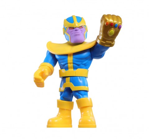 Marvel Playskool Heroes Mega Mighties Marvel Super Hero Adventures Thanos, Collectible 10-Inch Action Figure, Toys for Kids Ages 3 And Up Action Figures for Kids Age 3Y+