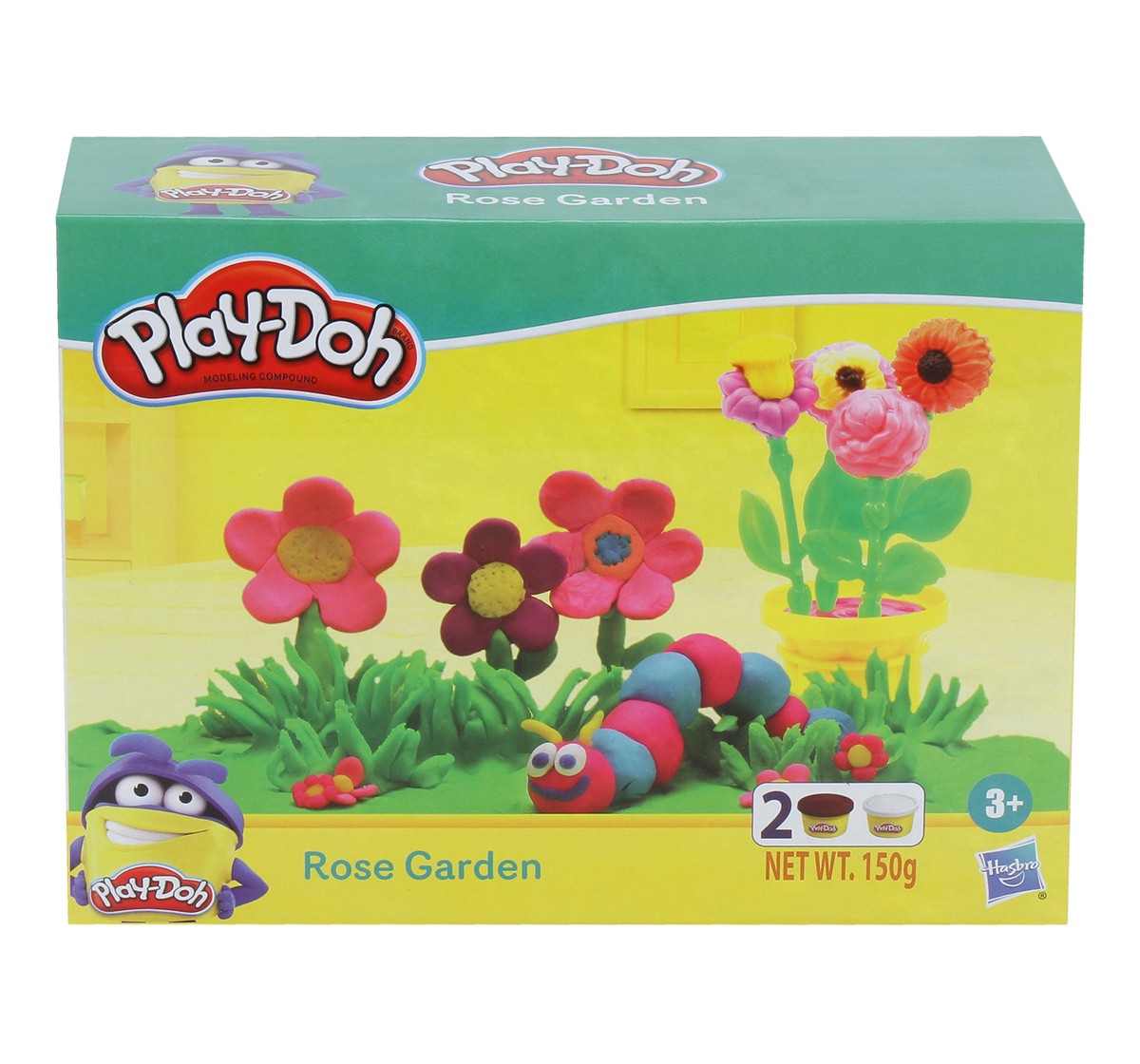 Play-Doh Rose Garden Playset for Kids 3 Years and Up with 2 Non-Toxic Play-Doh Colors Clay & Dough for Kids age 3Y+ 