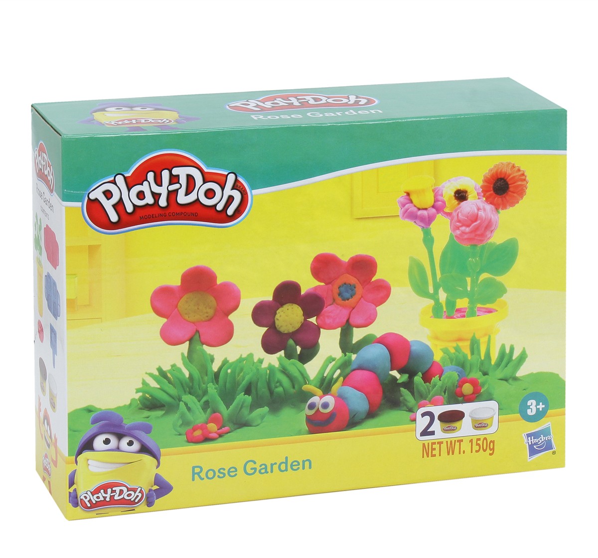 Play-Doh Rose Garden Playset for Kids 3 Years and Up with 2 Non-Toxic Play-Doh Colors Clay & Dough for Kids age 3Y+ 