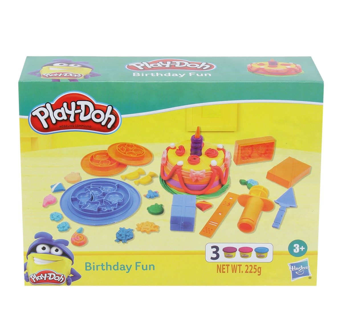 Play Doh Birthday Fun Playset for Kids 3Y+, Multicolour