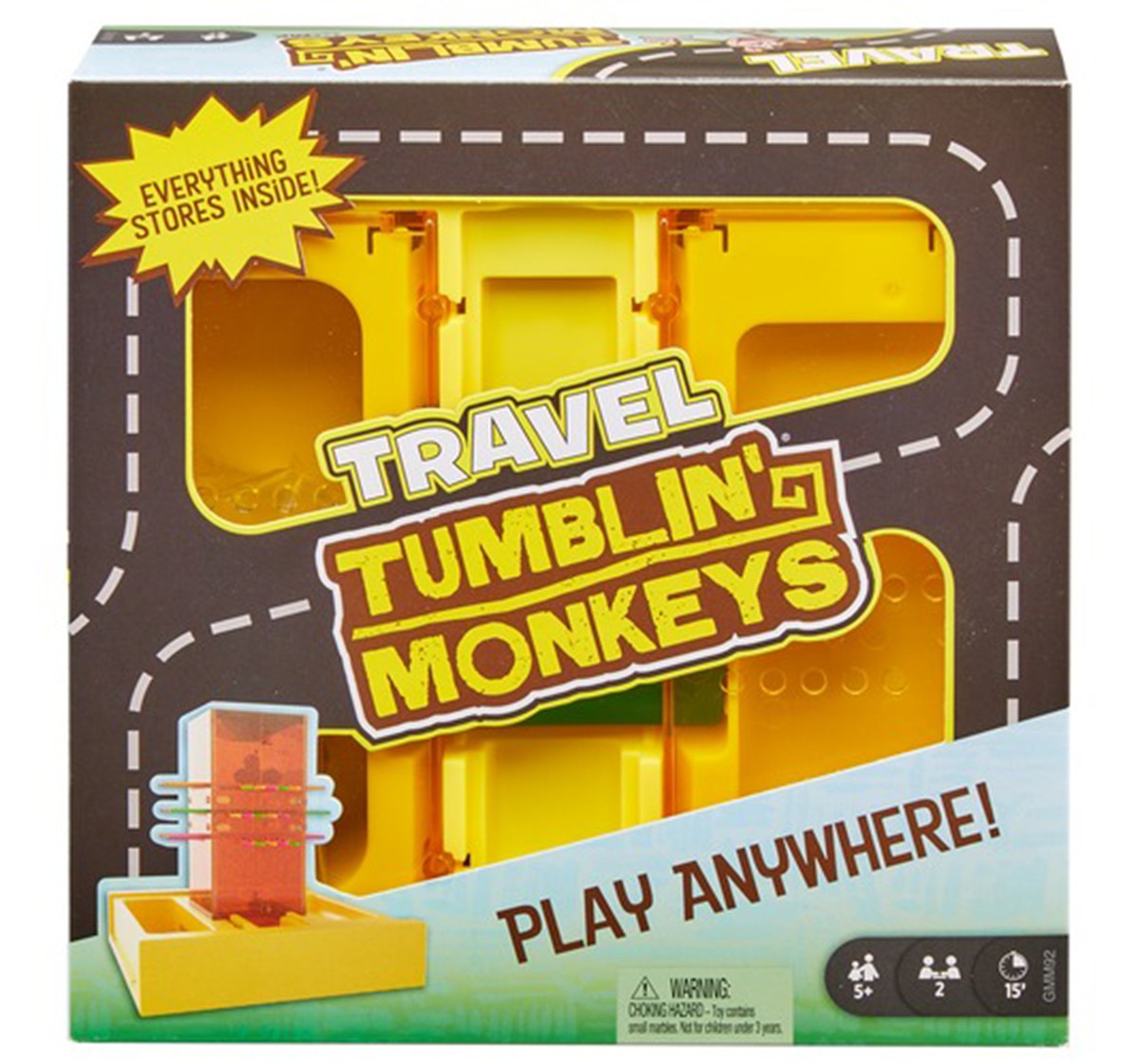 Mattel Games Travel Tumblin Monkey,  6Y+ (Multicolor)