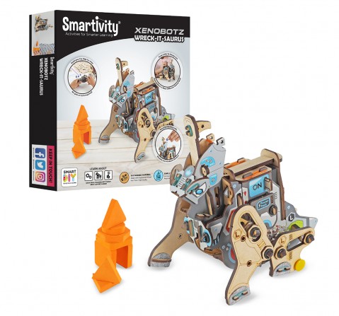 Smartivity Xenobots Wreck-It-Saurus, Stem, Learning, Educational And Construction Activity Toy Gift (Multi-Color),  6Y+ (Multicolor)