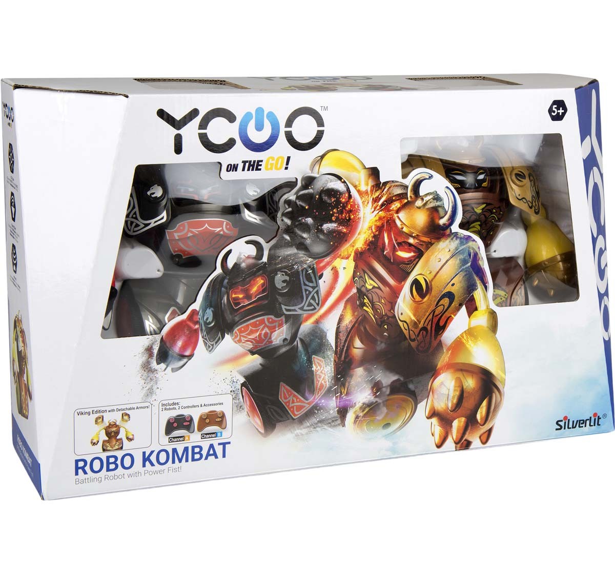 Silverlit Ycoo Robo Kombat Viking Battling Robots With Power Fist (Twin Pack) With Remote Control for Kids Age 5Y+