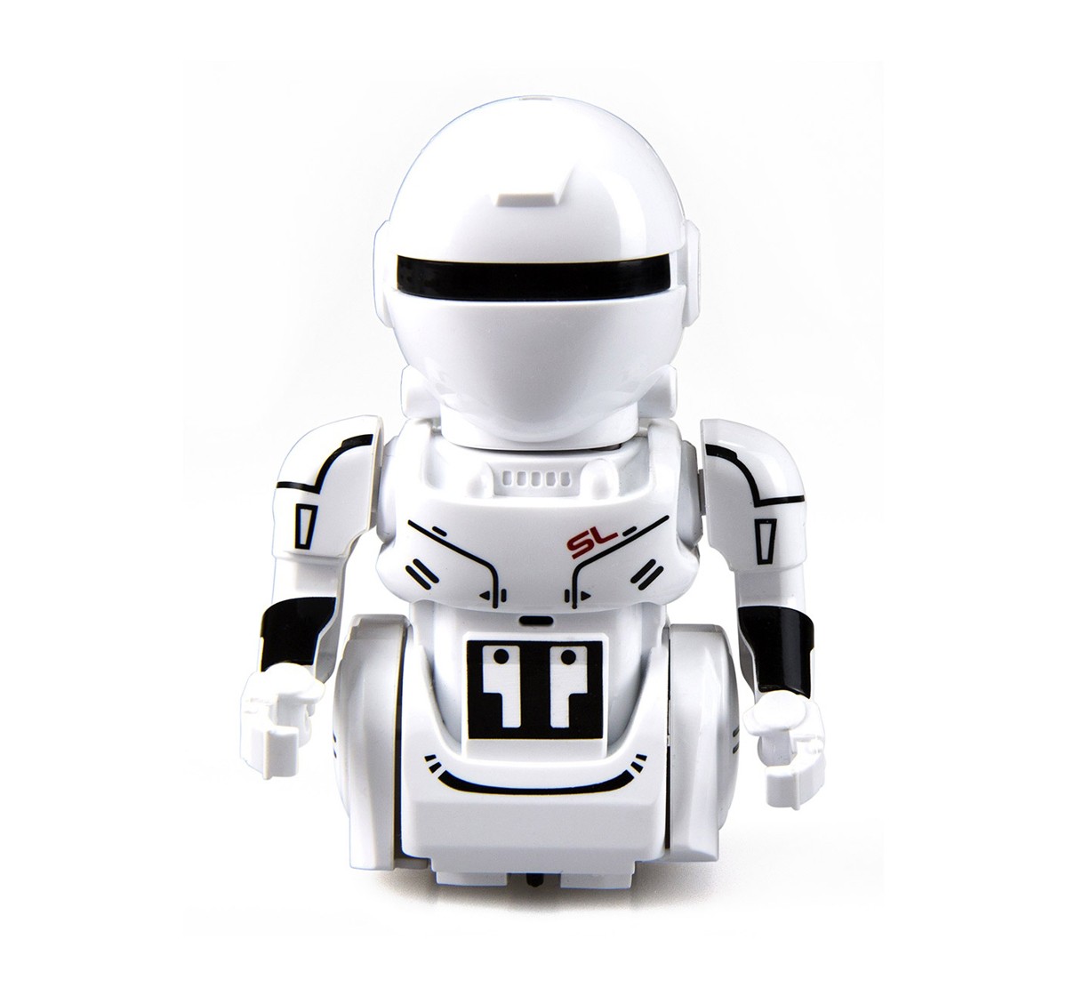 Silverlit YCOO Mini Robot - OP One A Palm size Remote Control Robot with LED Eyes & Robotic sound SFX!  Robotics for Kids age 3Y+ (White)