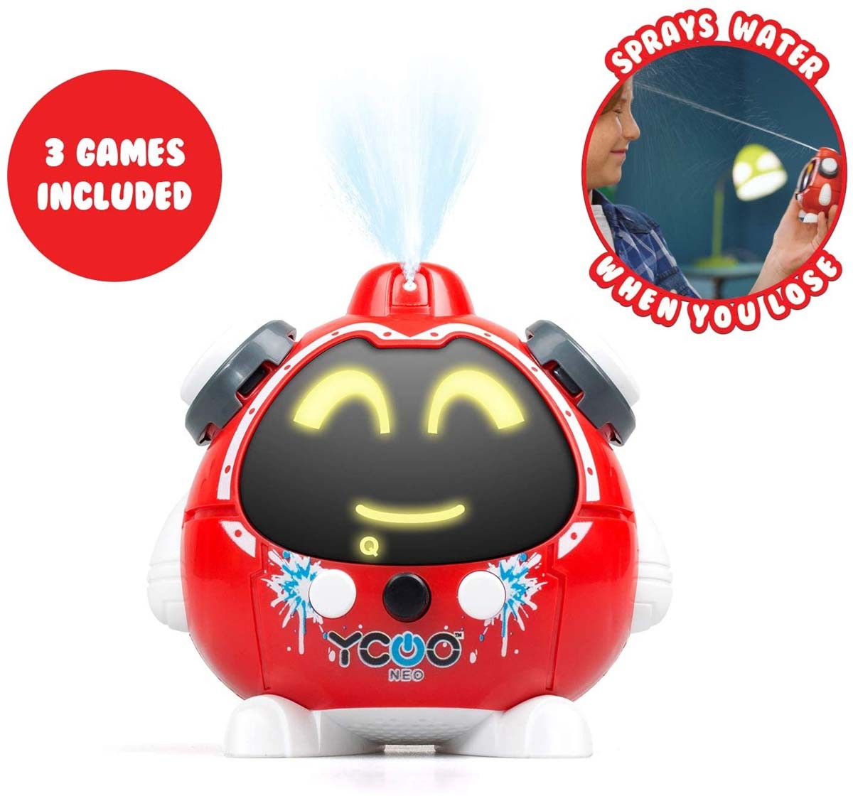 Silverlit Ycoo Quizzie A Palm-Sized Robot, Question And Answer Robot Available In 3 Multi Colours  for Kids Age 5Y+