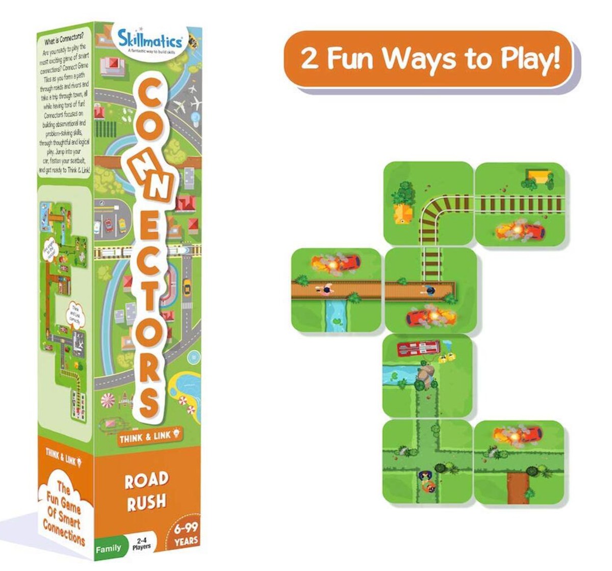 Skillmatics Connectors Road Rush Paper travel game Multicolor 3Y+