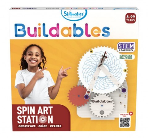 Skillmatics Buildables Spin Art Station Build & Learn Multicolor 3Y+