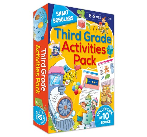 Third Grade Activities Pack Smart Scholars, 320 Pages Book By Om Books Editorial Team, Paperback(Collection Of 10 Books)