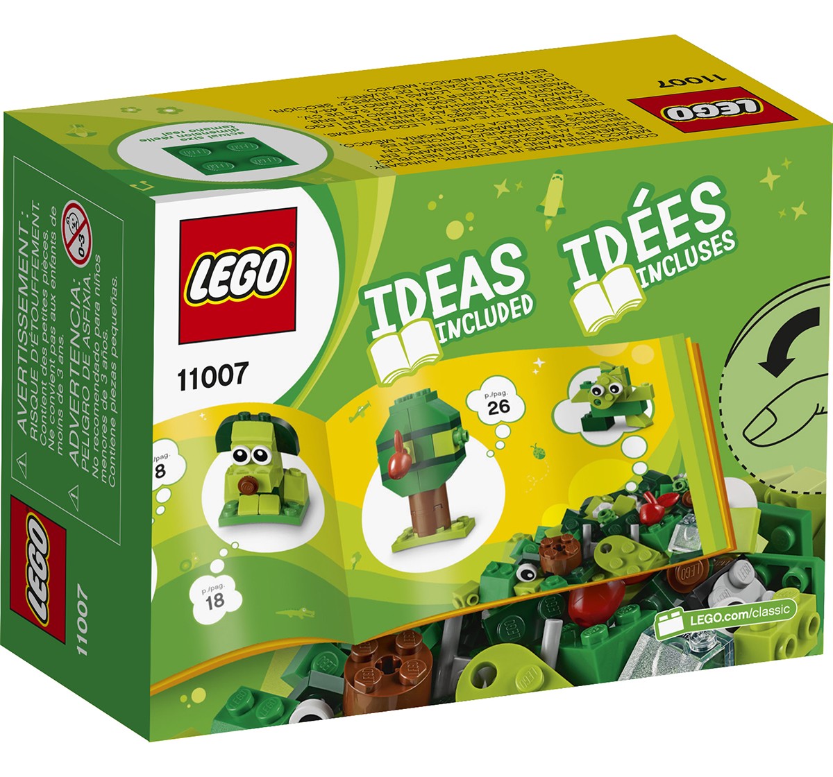 LEGO 11007 Creative Green Bricks Lego Blocks for Kids age 4Y+ 
