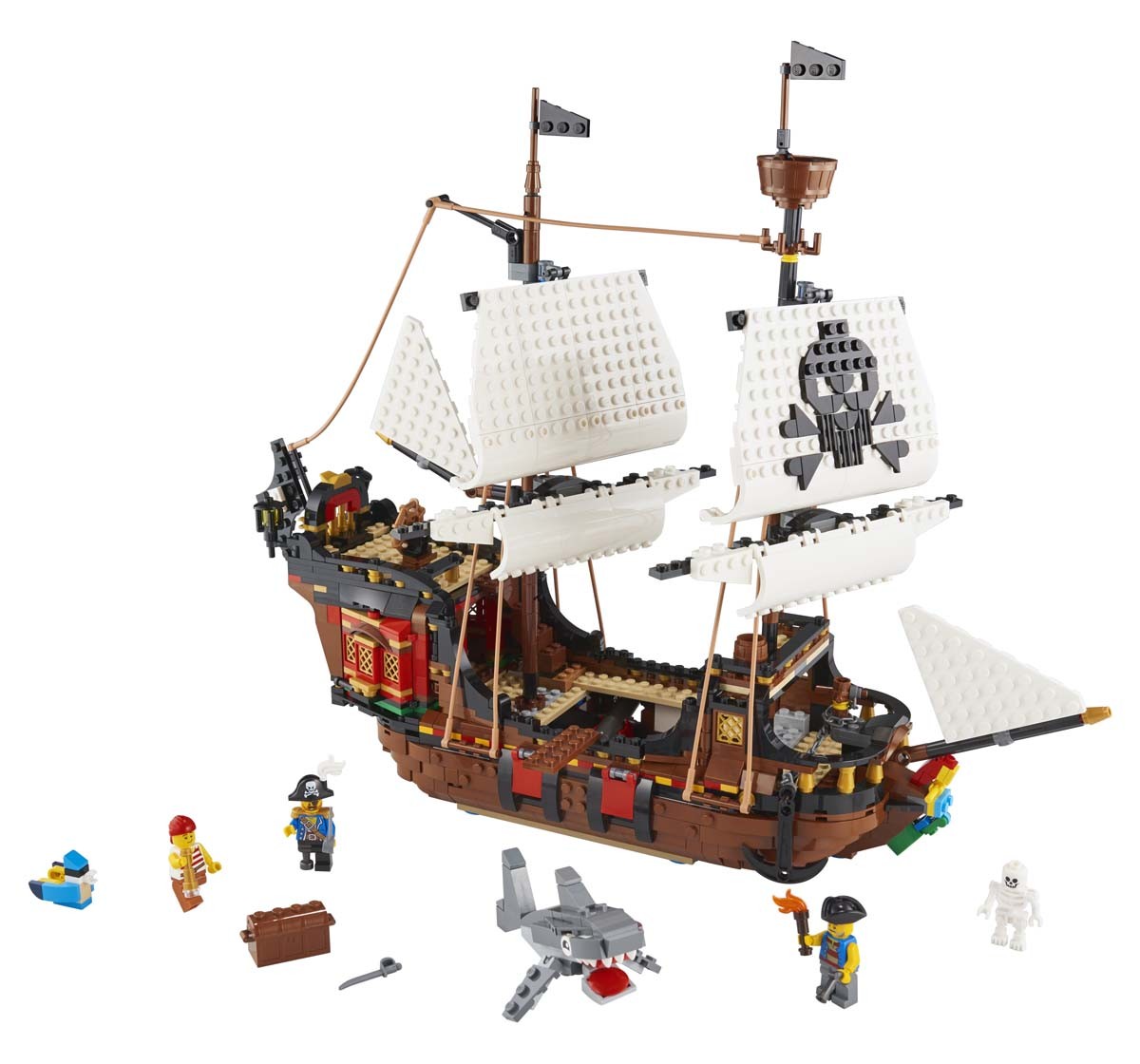 Lego Pirate Ship Lego Blocks for Kids Age 8Y+