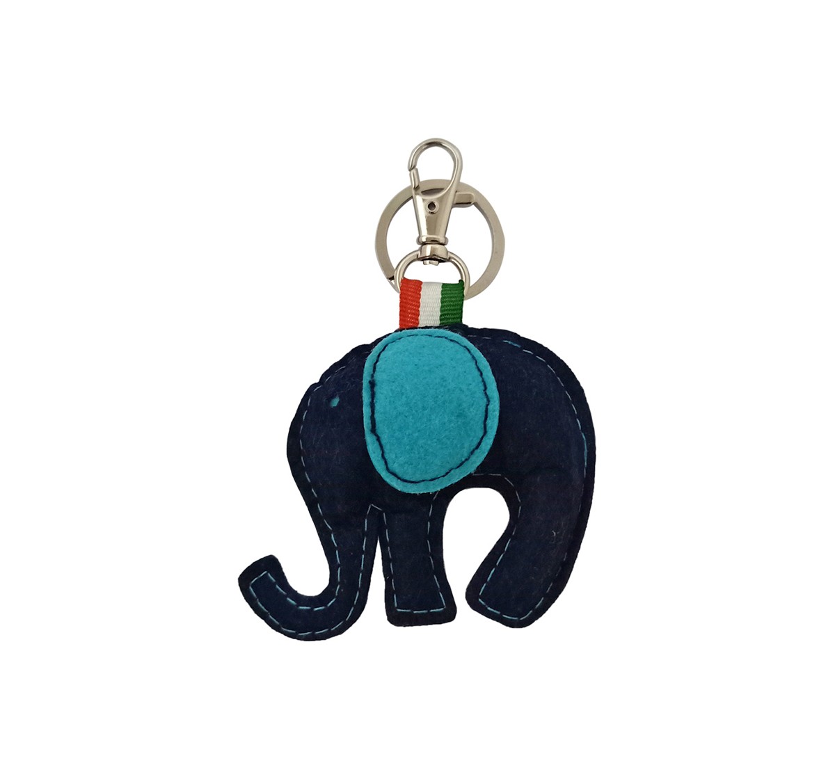 Vibrant India VI Elephant Felt Keychain for Kids age 3Y+ 