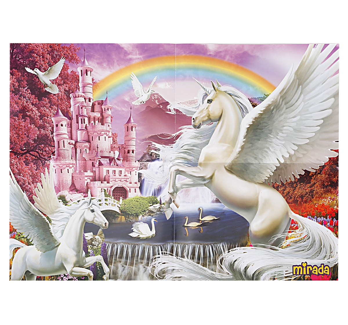 Mirada Mystical Unicorn Fantasy Puzzle Game for Kids 5Y+, Multicolour