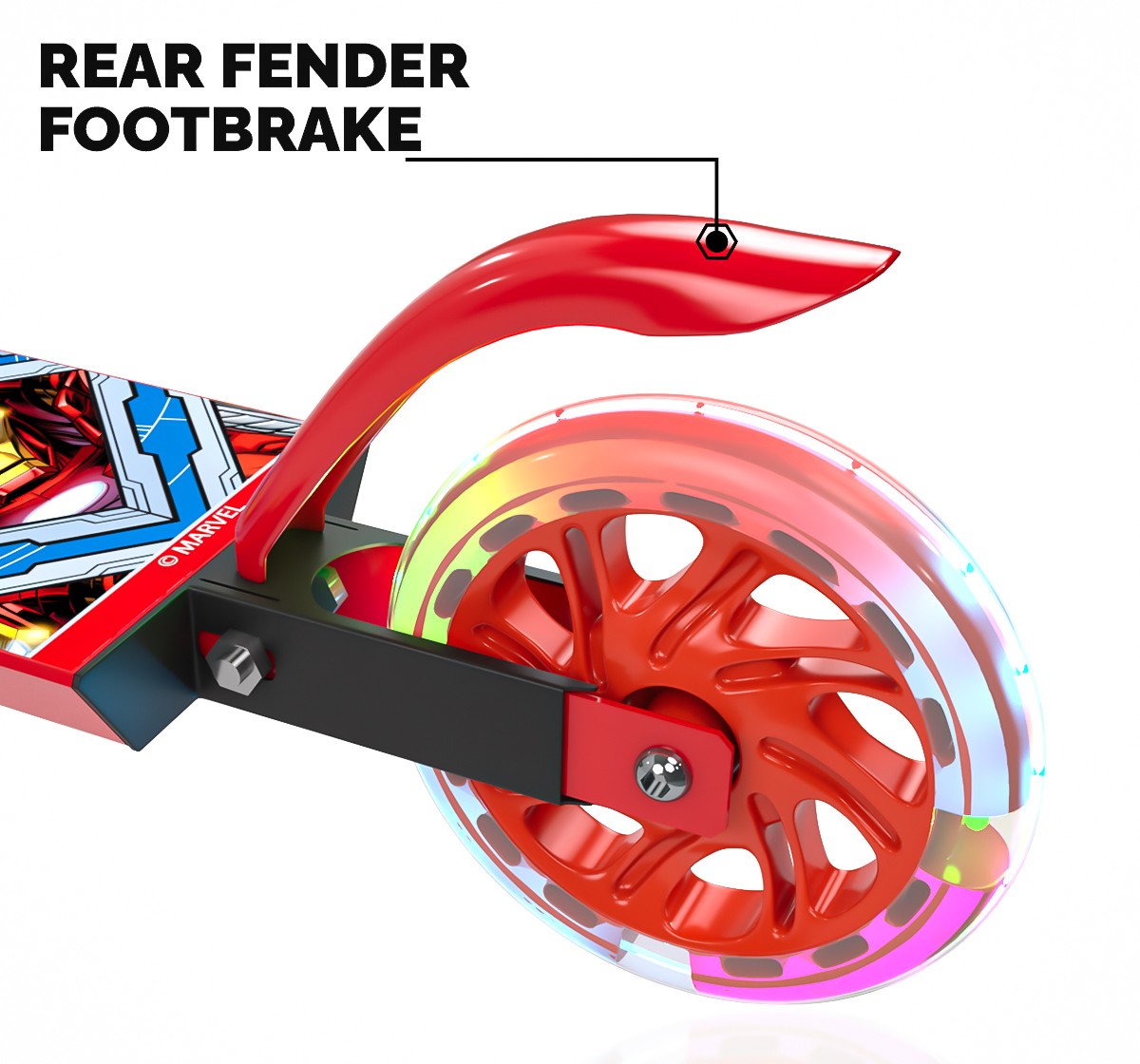 Rowan Avengers 2 Wheel Scooter for Kids 2Y+, Red