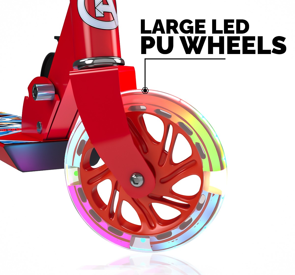 Rowan Avengers 2 Wheel Scooter for Kids 2Y+, Red