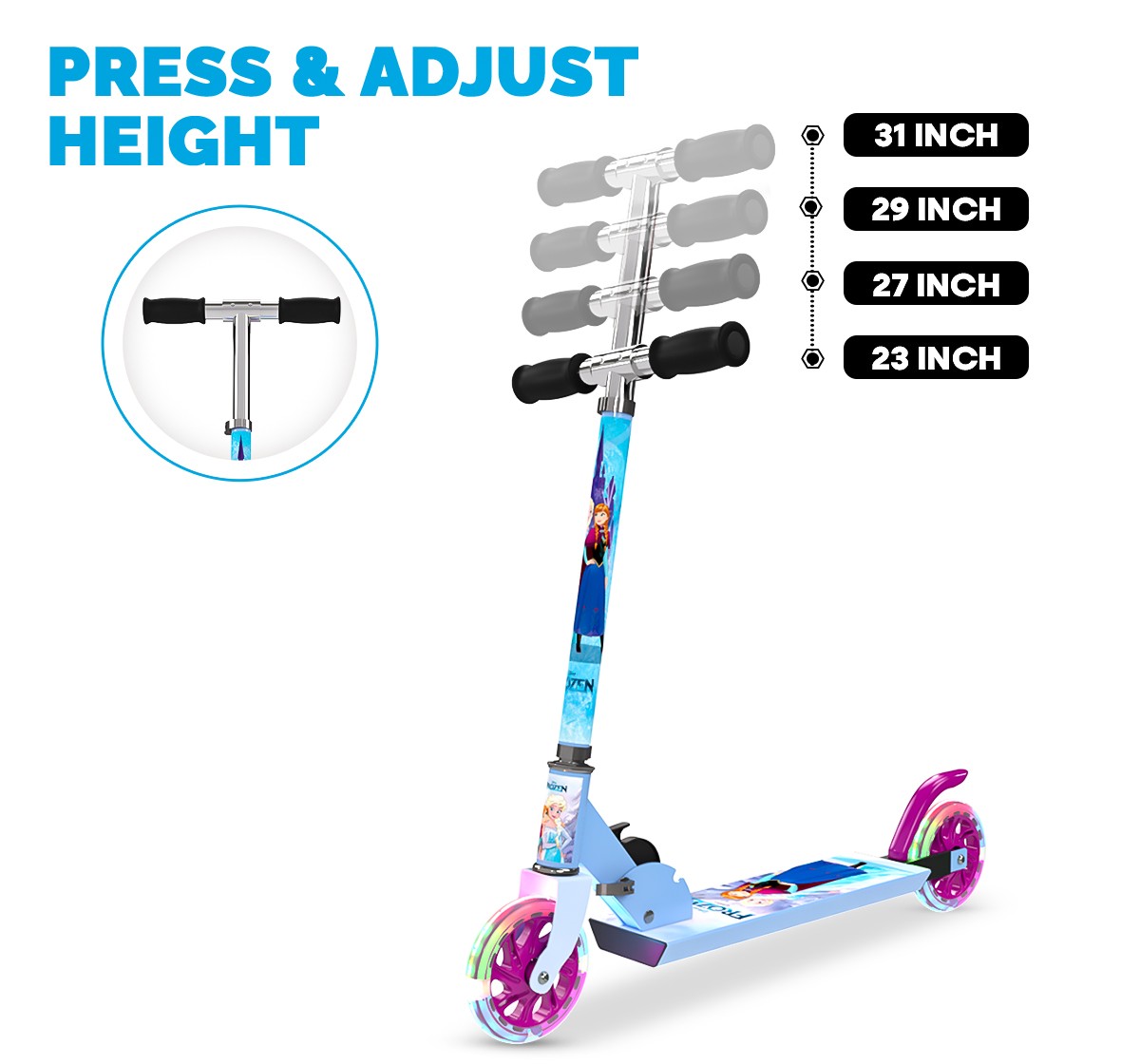 Frozen 2-Wheel Scooter for Kids age 2Y+, Blue