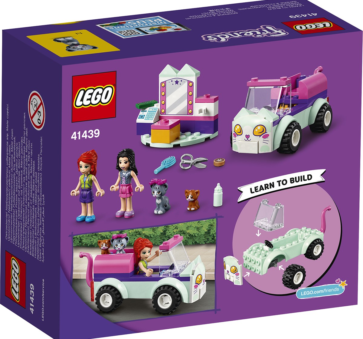 LEGO Cat Grooming Car Lego Blocks for Kids age 4Y+ 