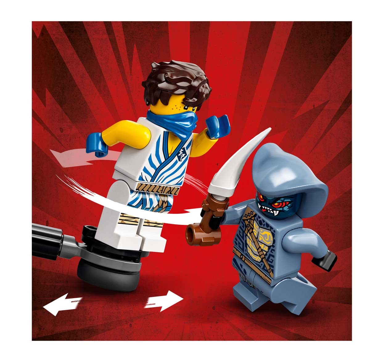 Lego Epic Battle Set - Jay Vs. Serpentine Lego Blocks for Kids Age 6Y+