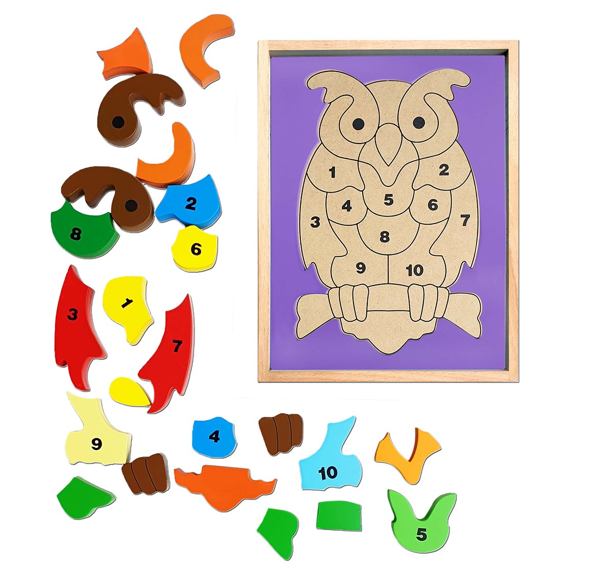 Hilife Owl 3D Shape 2 Layer Puzzle,  3Y+ (Multicolor)