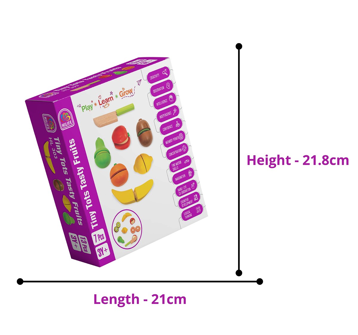 Hilife Tiny Tots Tasty Fruits,  3Y+ (Multicolor)