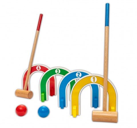 Hilife Toddler's Colourful Croquet Set ,  3Y+ (Multicolor)