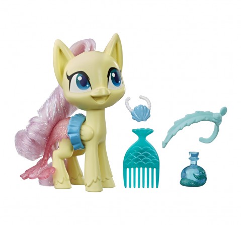 My Little Pony Fluttershy Potion Dress Up Figure - 5-Inch Yellow Pony Toy with Dress-Up Fashion Accessories, Brushable Hair and Comb for age 3Y+