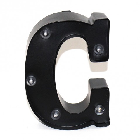 Hamster London Alphabet C Led Light Black
