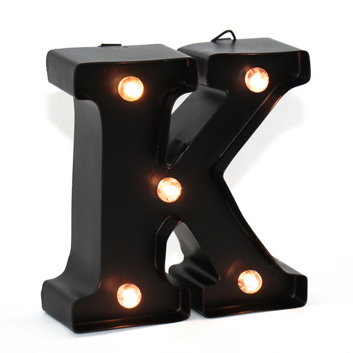 Hamster London Alphabet K LED Light Black