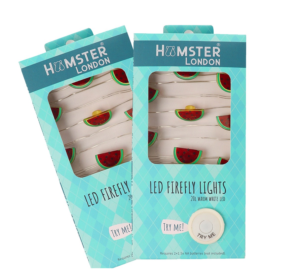 Beautiful Watermelon Shaped Battery Operated String Light by Hamster London for Kids Room, 3Y+