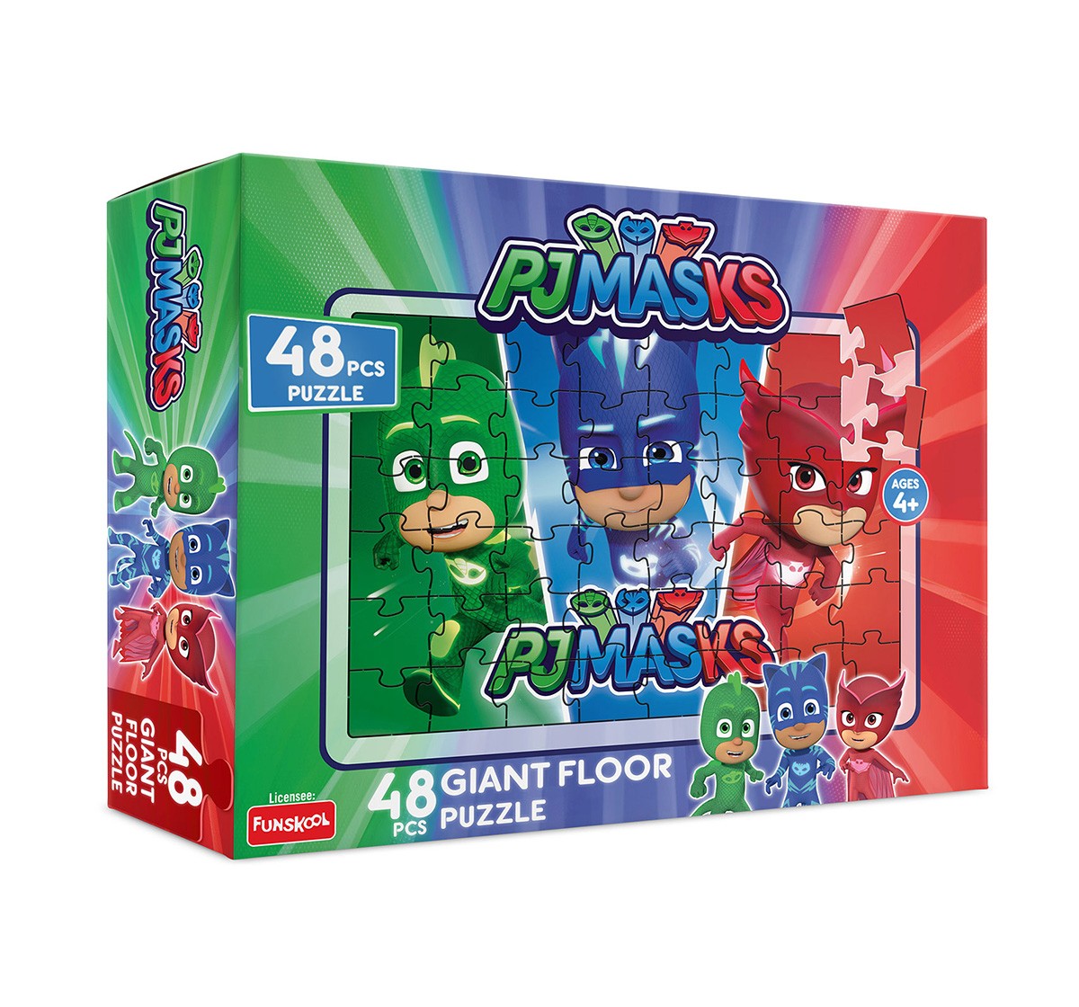 Funskool Pj Masks 48Pcs Giant Floor Puzzle 48 Pcs, 2Y+ (Multicolor)