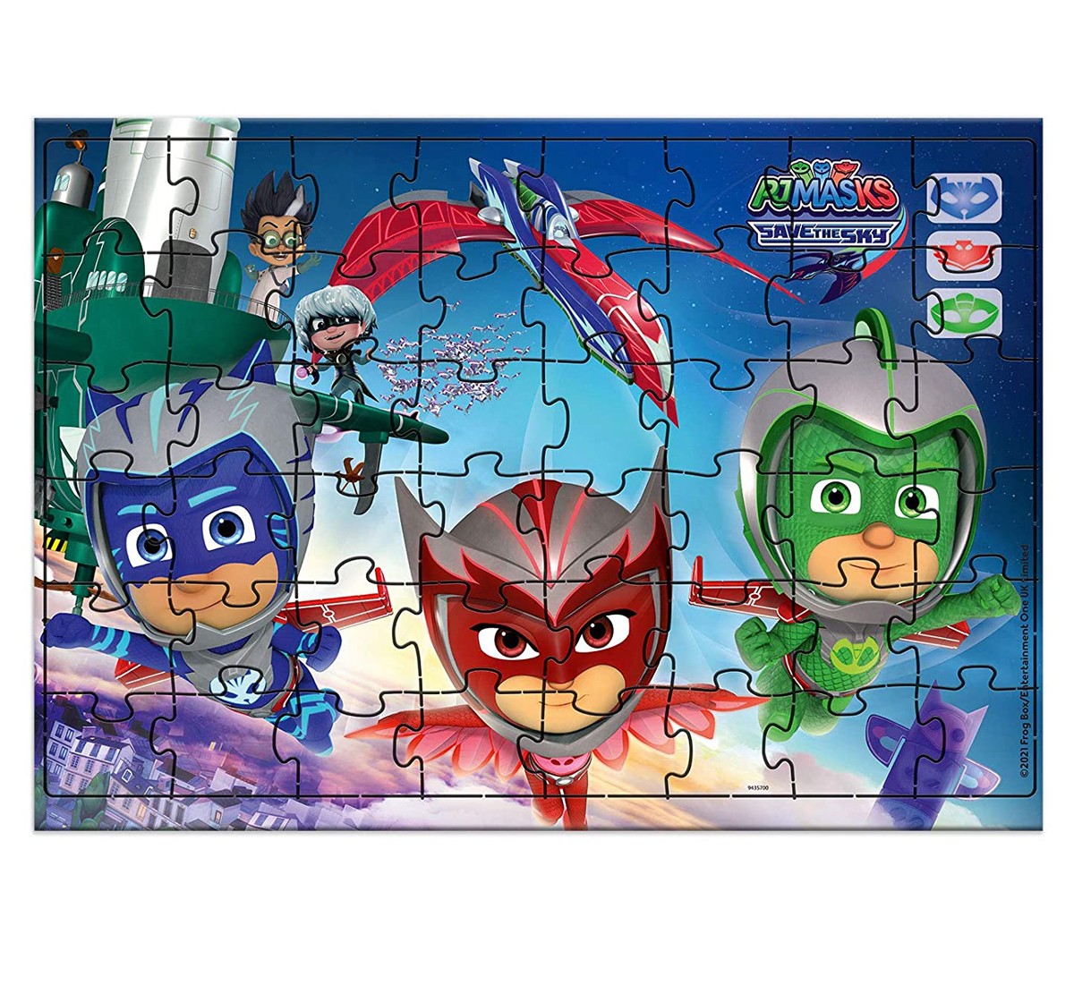 Funskool Pj Masks Save The Sky Giant Floor Puzzle 48 Pcs, 2Y+ (Multicolor)