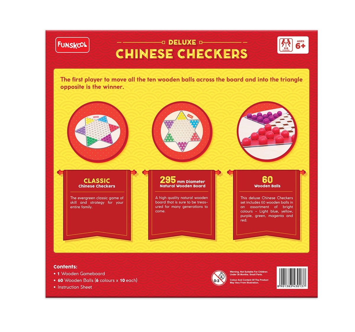Funskool Deluxe Chinese Checkers "Folktale Toys", 6Y+