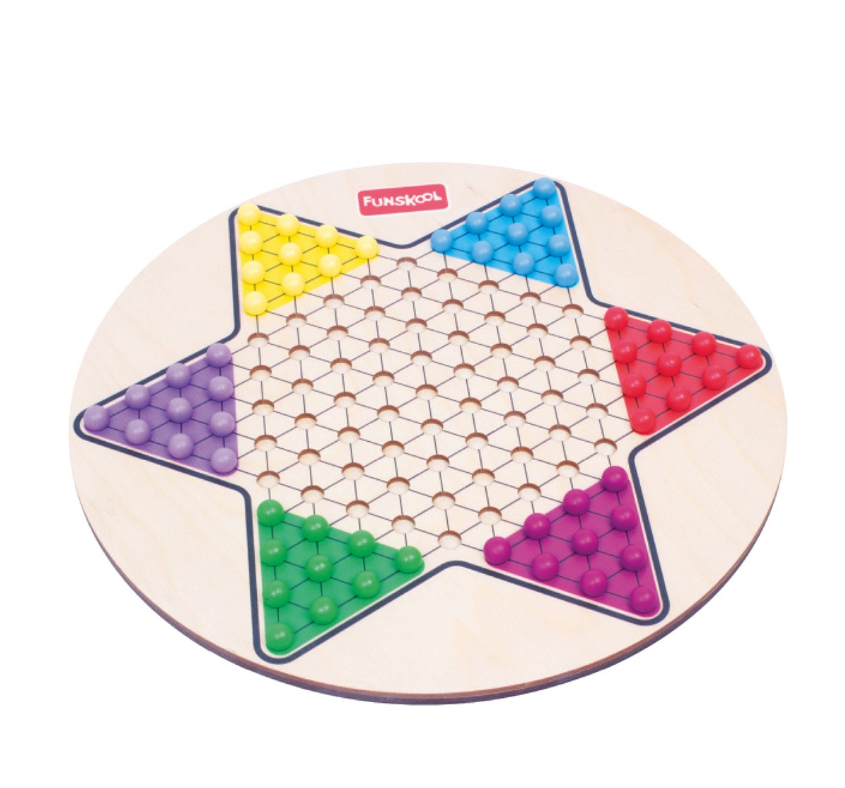 Funskool Deluxe Chinese Checkers "Folktale Toys", 6Y+
