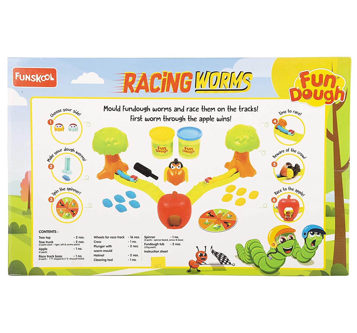 FunDough  racing worms, 3Y+