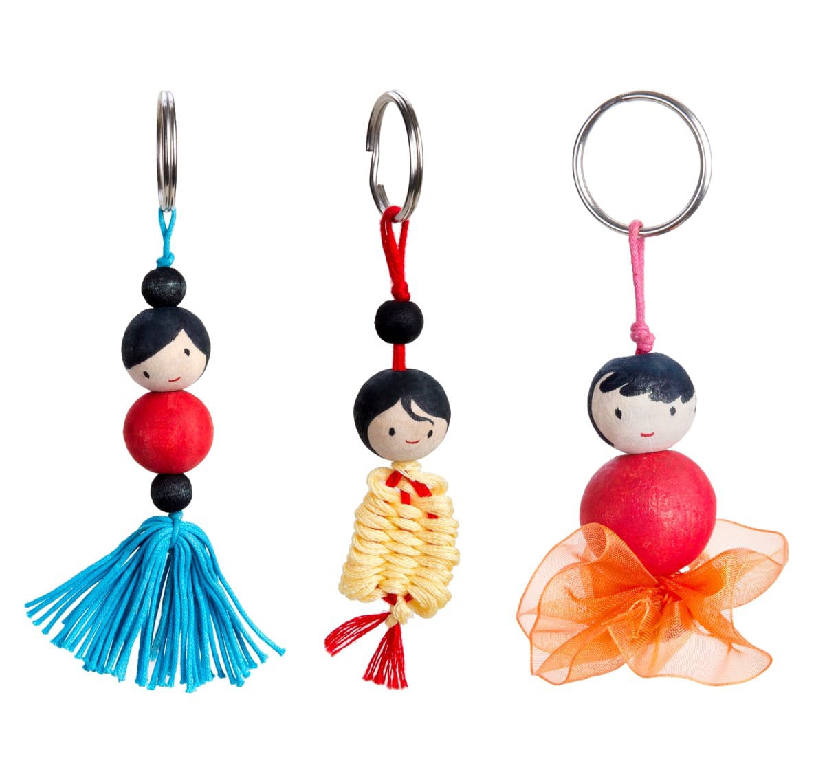 Chalk and Chuckles Art and Craft Keychain Dolls,  9Y+