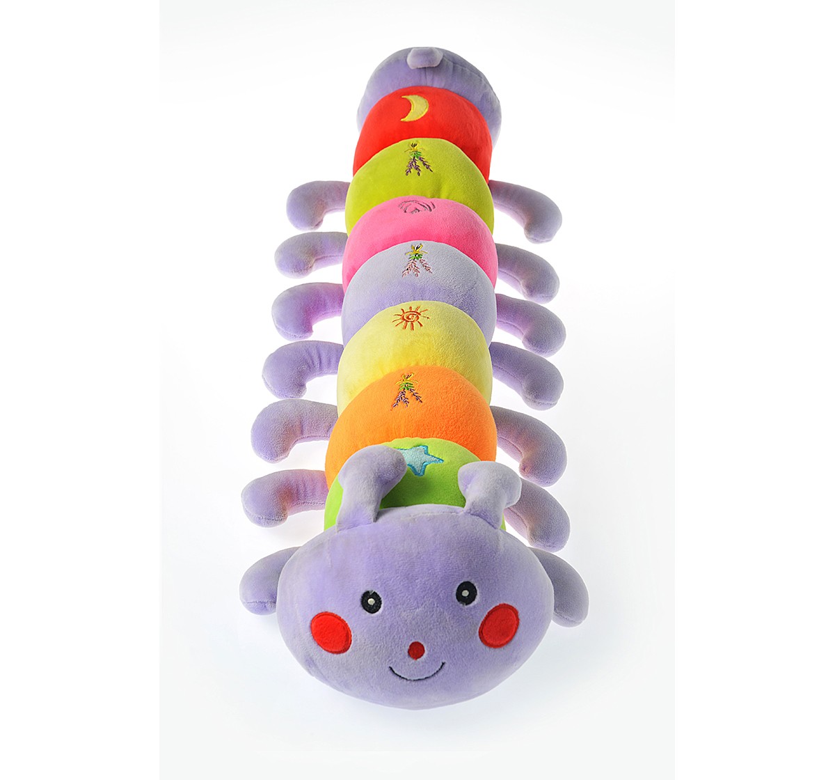 Dimpy Toys Caterpillar With Embroidery 24 Inch,  3Y+(Multicolour)