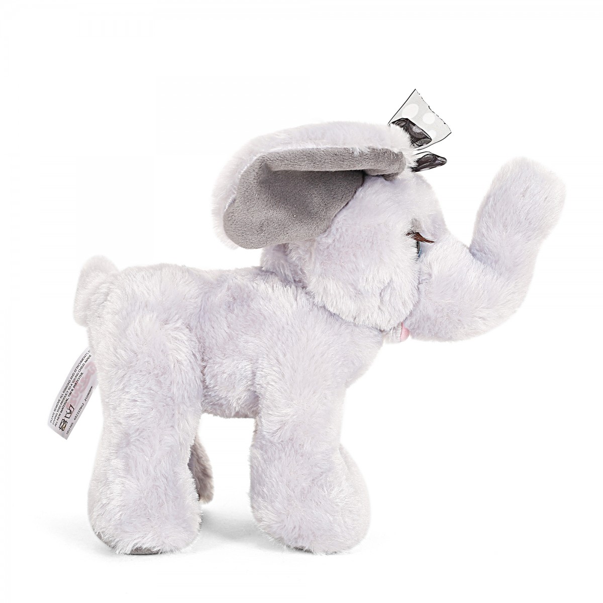 Fuzzbuzz Elephant, Soft Loys for Kids, 26cm, Grey