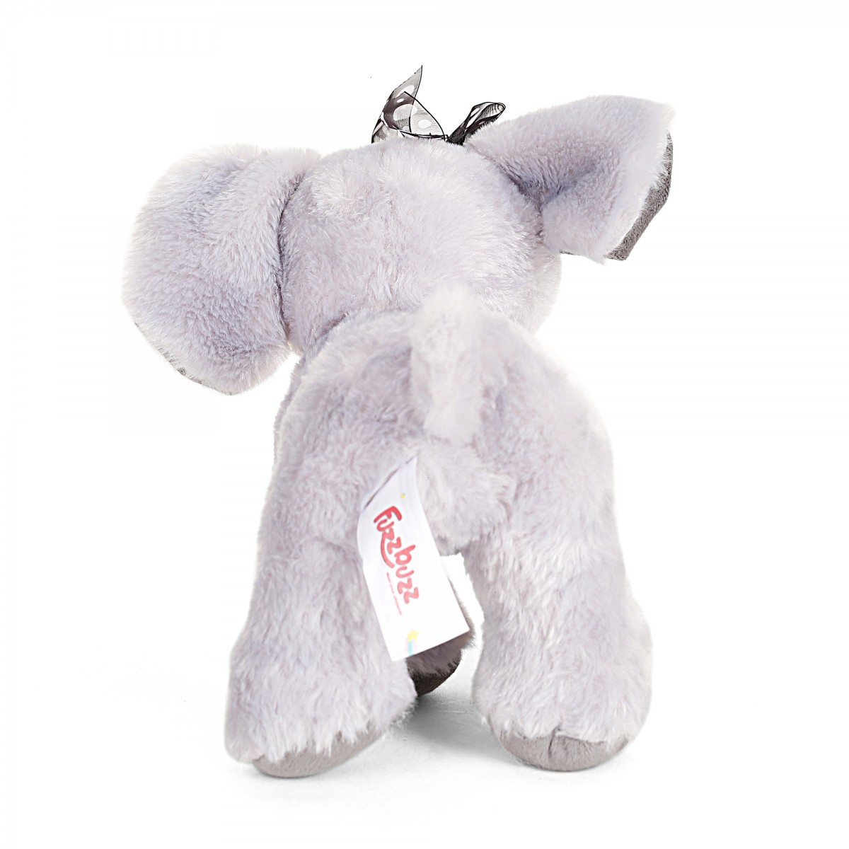 Fuzzbuzz Elephant, Soft Loys for Kids, 26cm, Grey