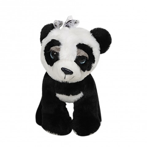 Fuzzbuzz Panda, Soft Loys for Kids, 24cm, Black & White
