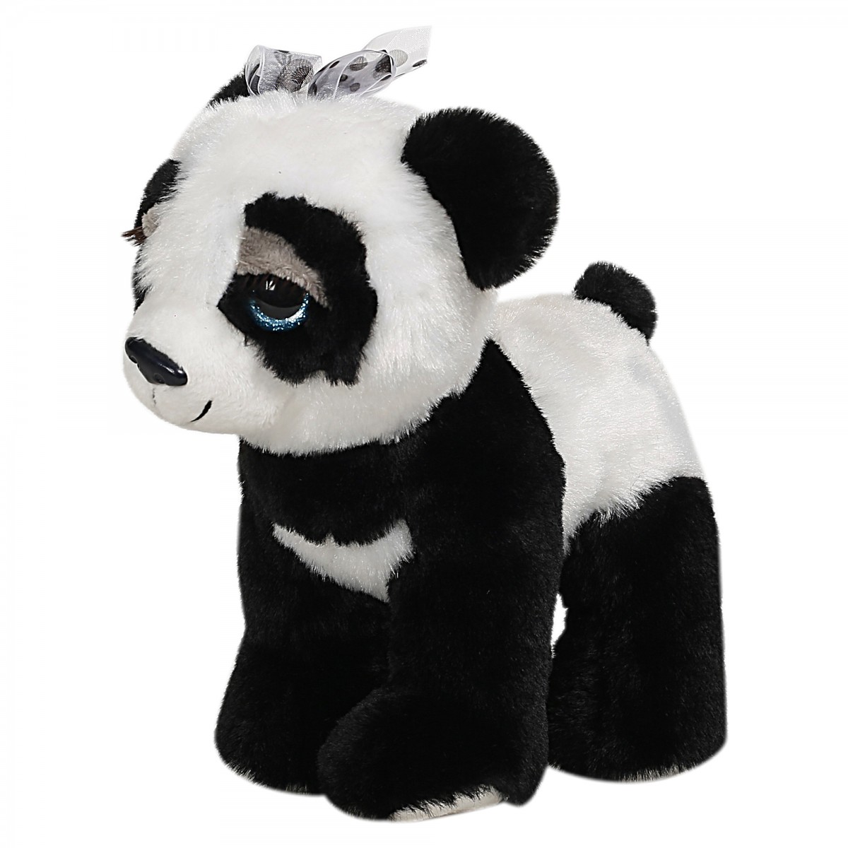 Fuzzbuzz Panda, Soft Loys for Kids, 24cm, Black & White