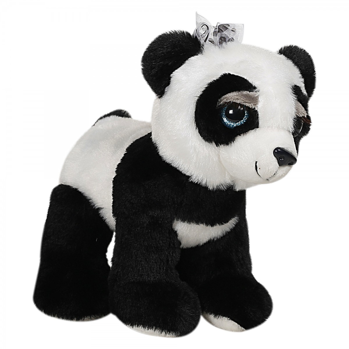 Fuzzbuzz Panda, Soft Loys for Kids, 24cm, Black & White