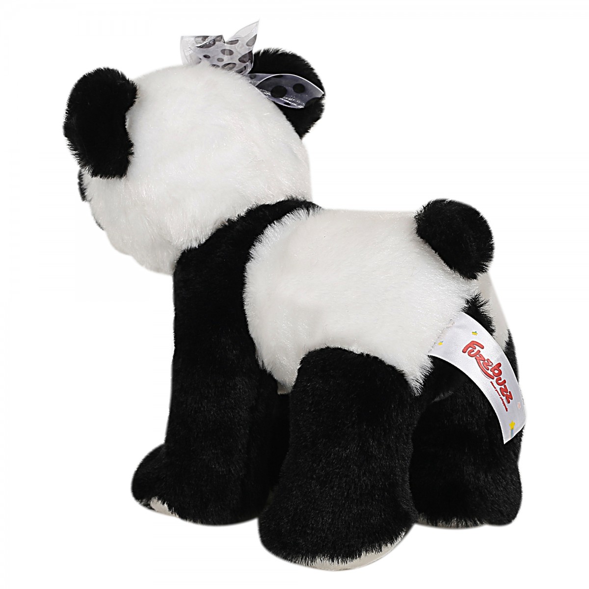 Fuzzbuzz Panda, Soft Loys for Kids, 24cm, Black & White